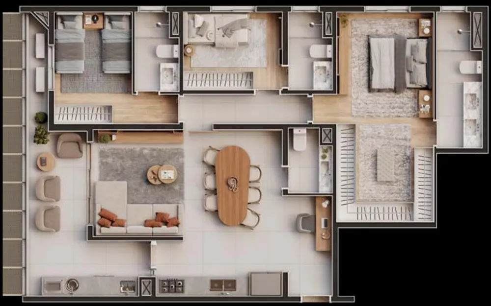 Cobertura, 3 quartos, 183 m² - Foto 7