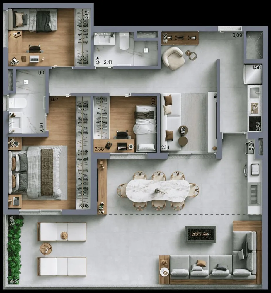 Apartamento, 3 quartos, 68 m² - Foto 12