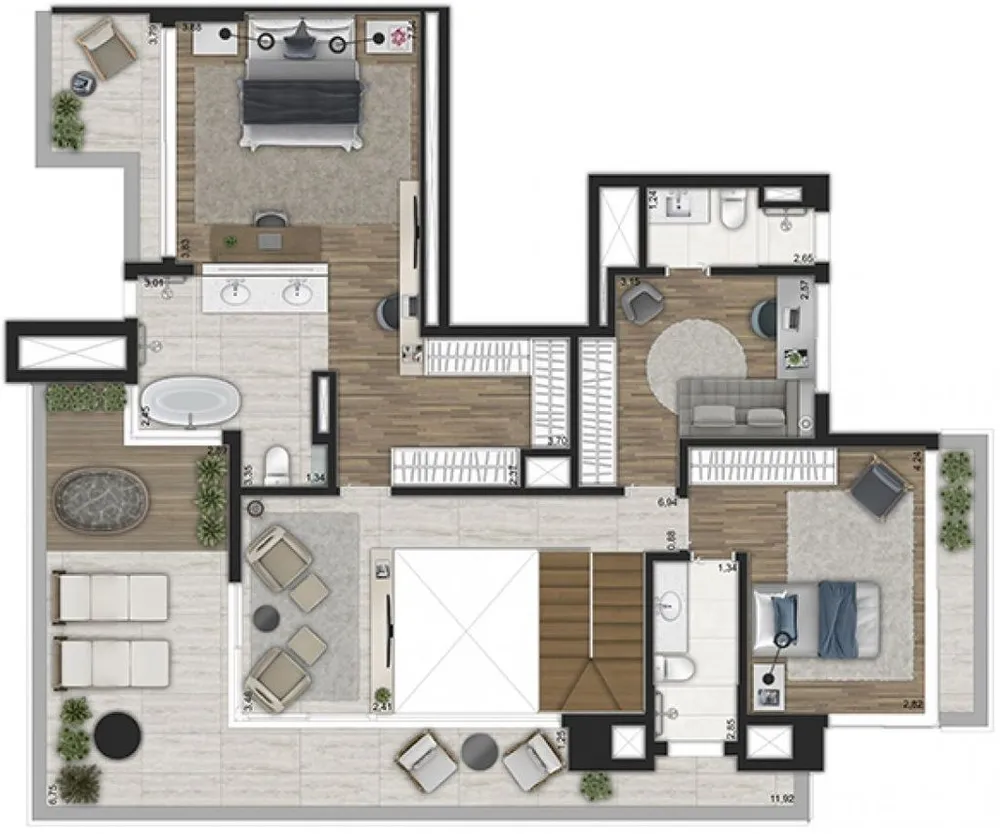 Apartamento, 3 quartos, 153 m² - Foto 8
