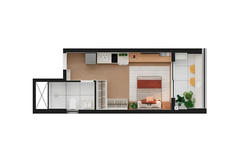Apartamento, 1 quarto, 32 m² - Foto 9