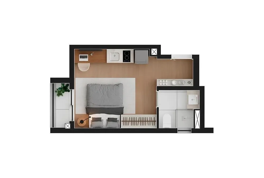 Apartamento, 1 quarto, 32 m² - Foto 7