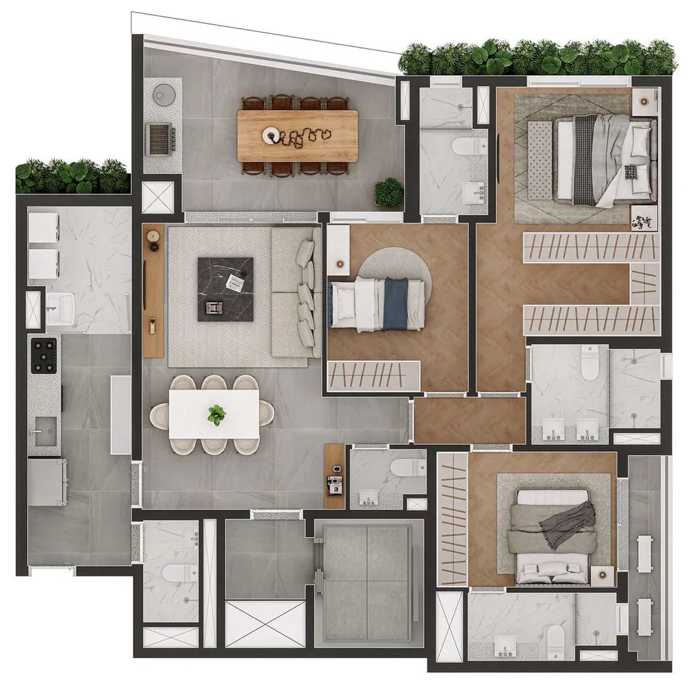 Apartamento, 4 quartos, 184 m² - Foto 1