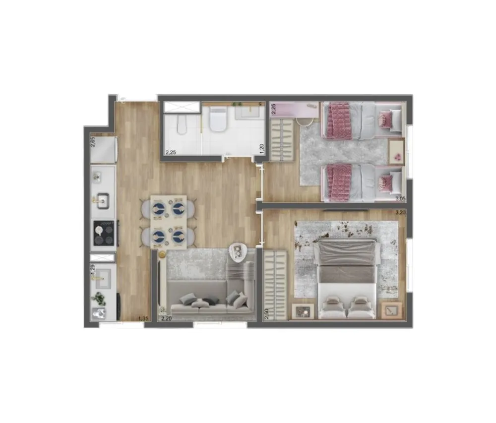 Kitnet-Studio, 24 m² - Foto 3