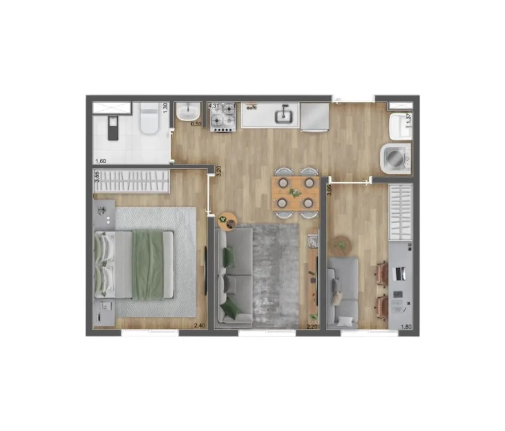 Kitnet-Studio, 24 m² - Foto 4