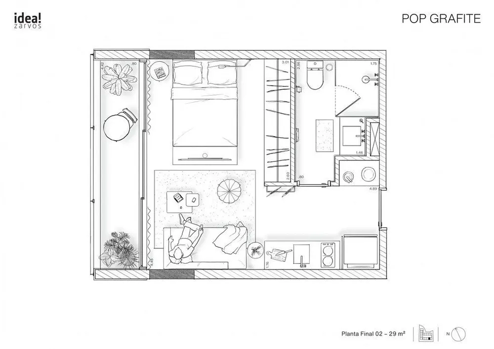 Kitnet-Studio, 28 m² - Foto 37