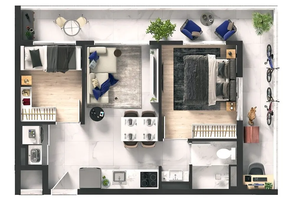 Apartamento, 1 quarto, 33 m² - Foto 6