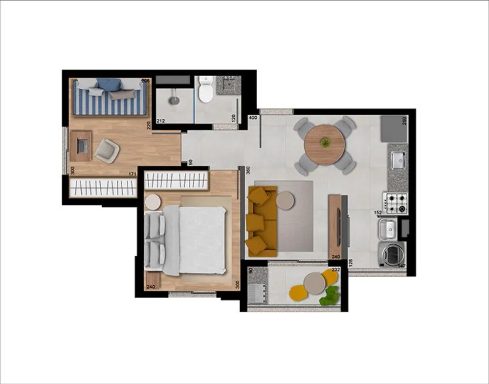 Apartamento, 2 quartos, 40 m² - Foto 12