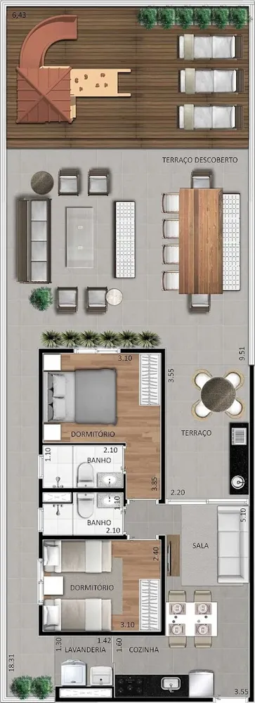 Apartamento, 2 quartos, 123 m² - Foto 9