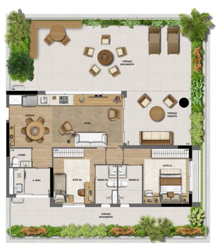 Apartamento, 2 quartos, 199 m² - Foto 1