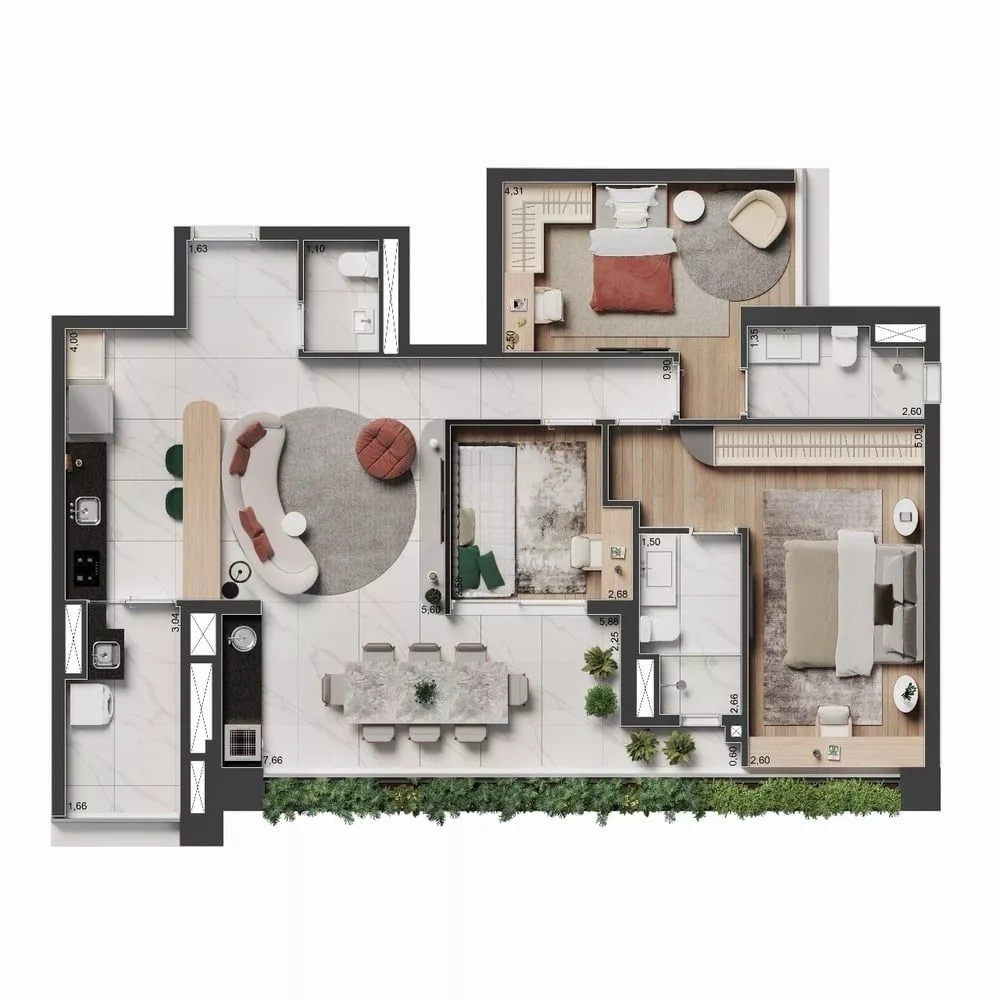 Apartamento, 2 quartos, 106 m² - Foto 5