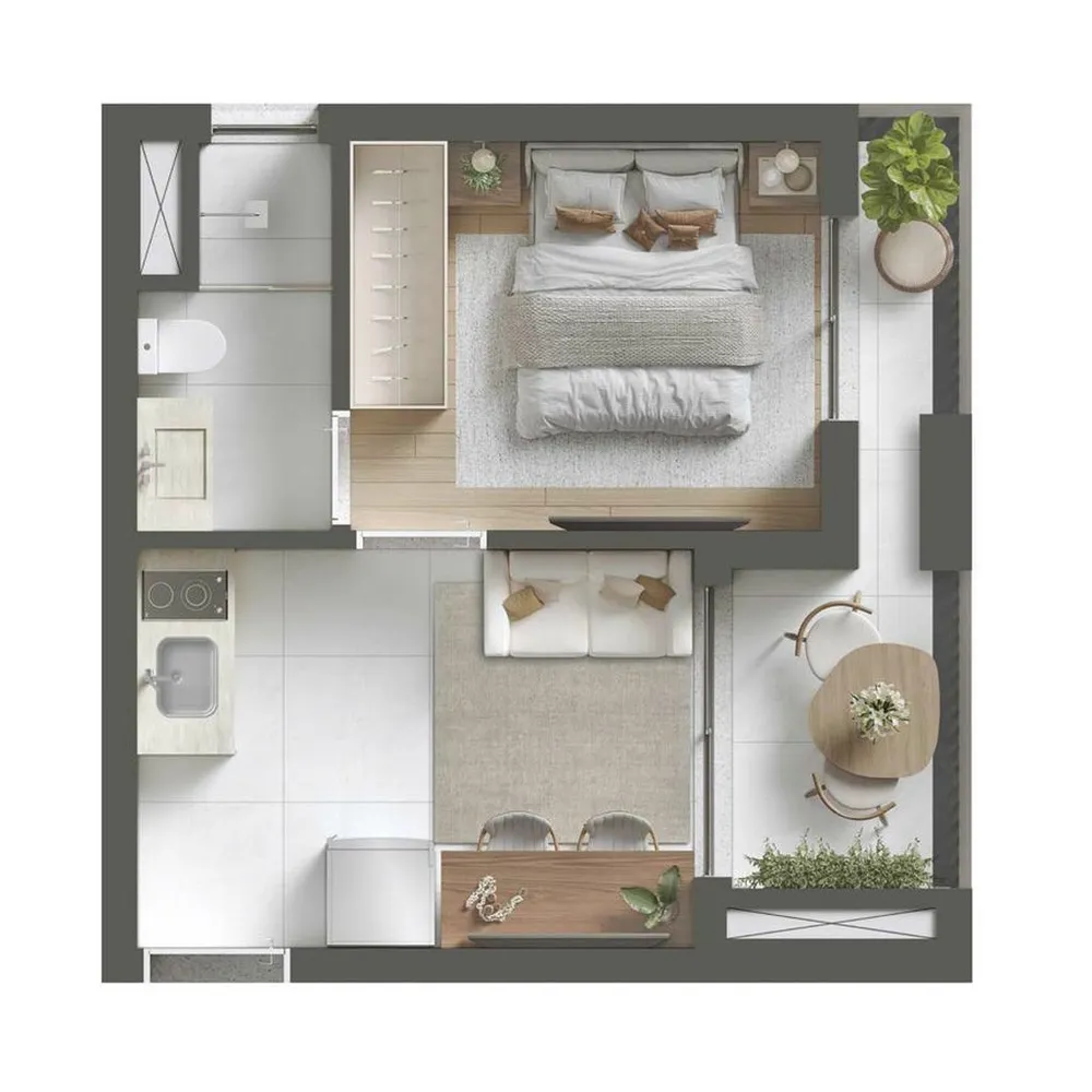 Apartamento, 1 quarto, 37 m² - Foto 9
