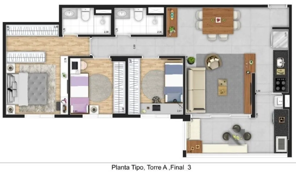 Apartamento, 3 quartos, 87 m² - Foto 10