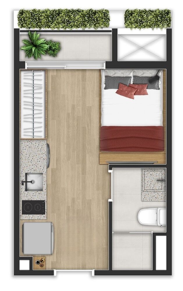 Kitnet-Studio, 19 m² - Foto 3