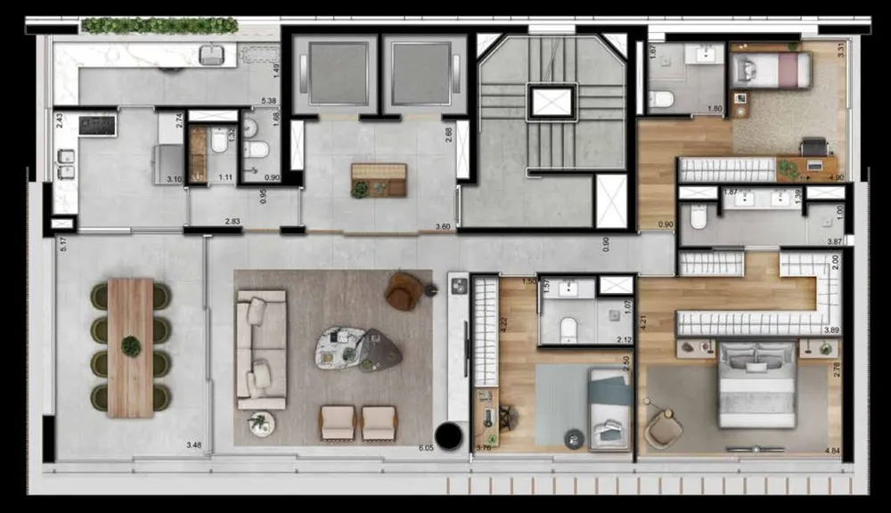 Apartamento, 3 quartos, 229 m² - Foto 6