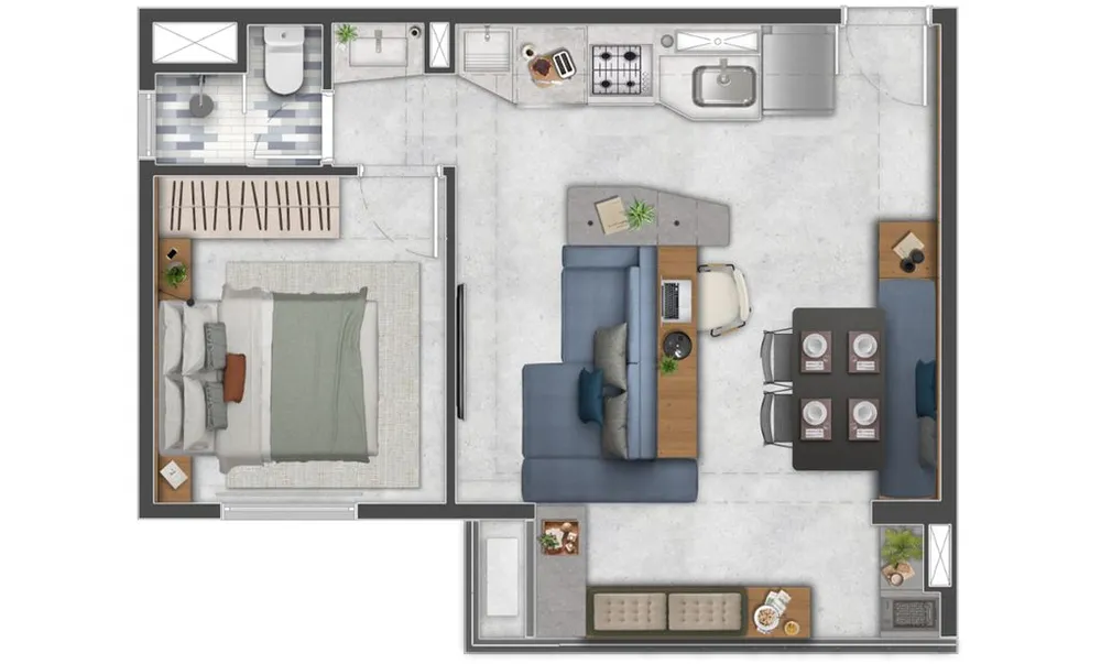 Apartamento, 2 quartos, 37 m² - Foto 7