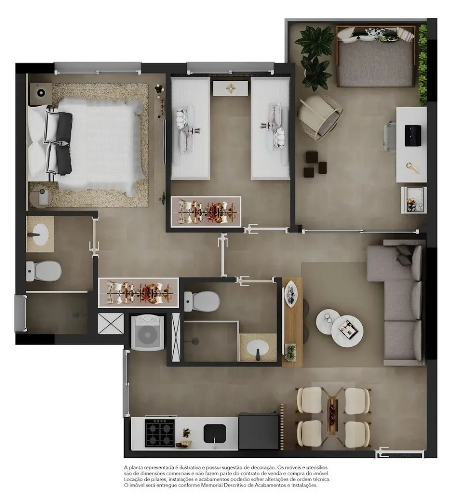 Apartamento, 2 quartos, 49 m² - Foto 9