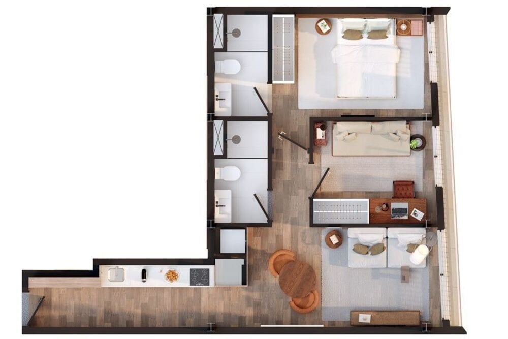 Cobertura à venda com 2 quartos, 63m² - Foto 3