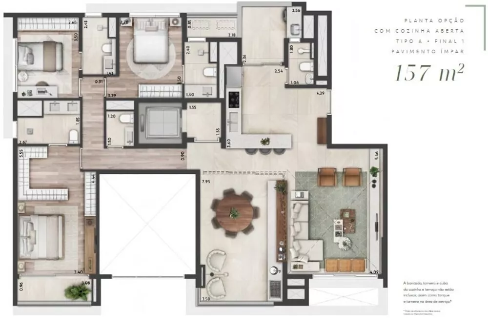 Apartamento, 3 quartos, 281 m² - Foto 3