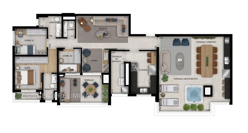 Apartamento, 2 quartos, 70 m² - Foto 1