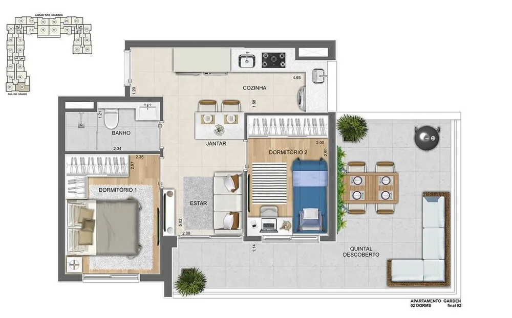 Apartamento, 2 quartos, 55 m² - Foto 5