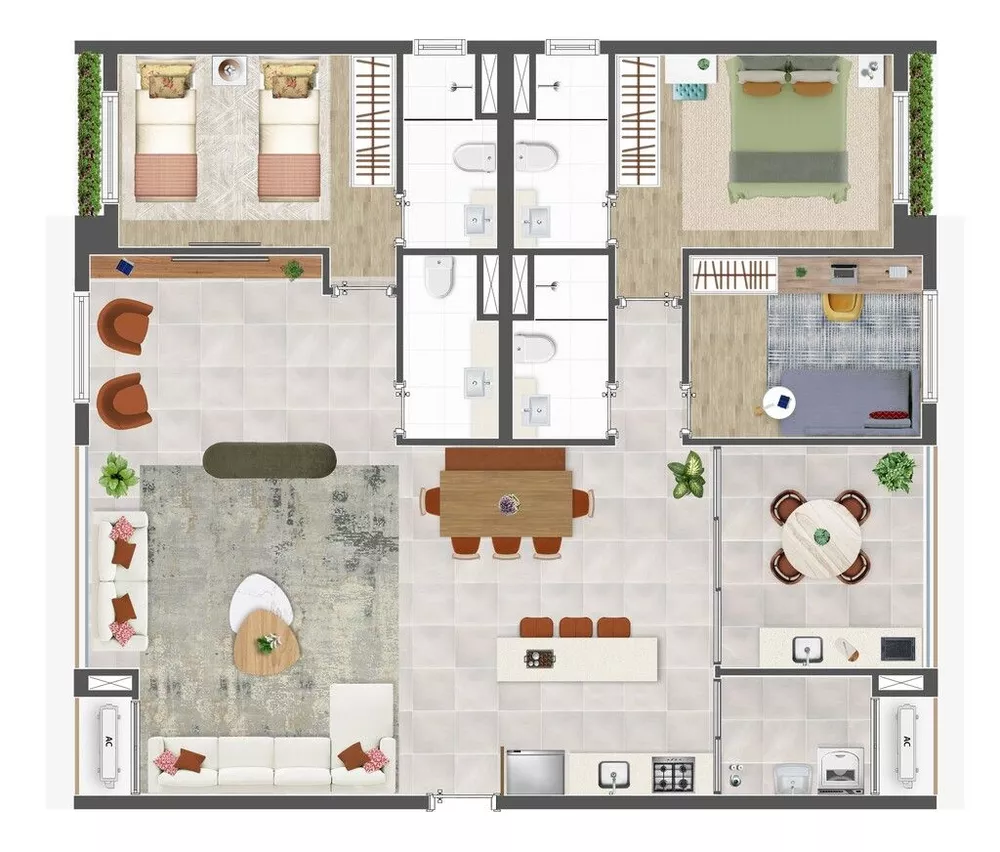 Apartamento, 2 quartos, 91 m² - Foto 8