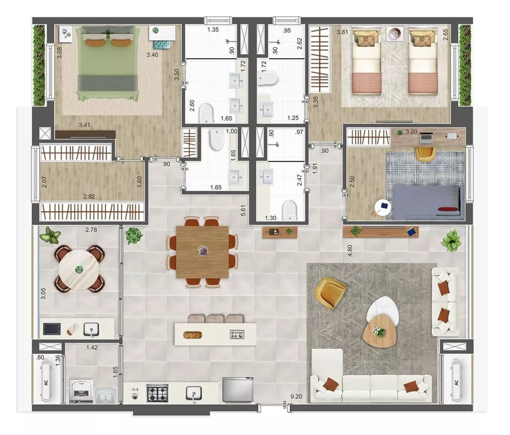 Apartamento, 2 quartos, 91 m² - Foto 21