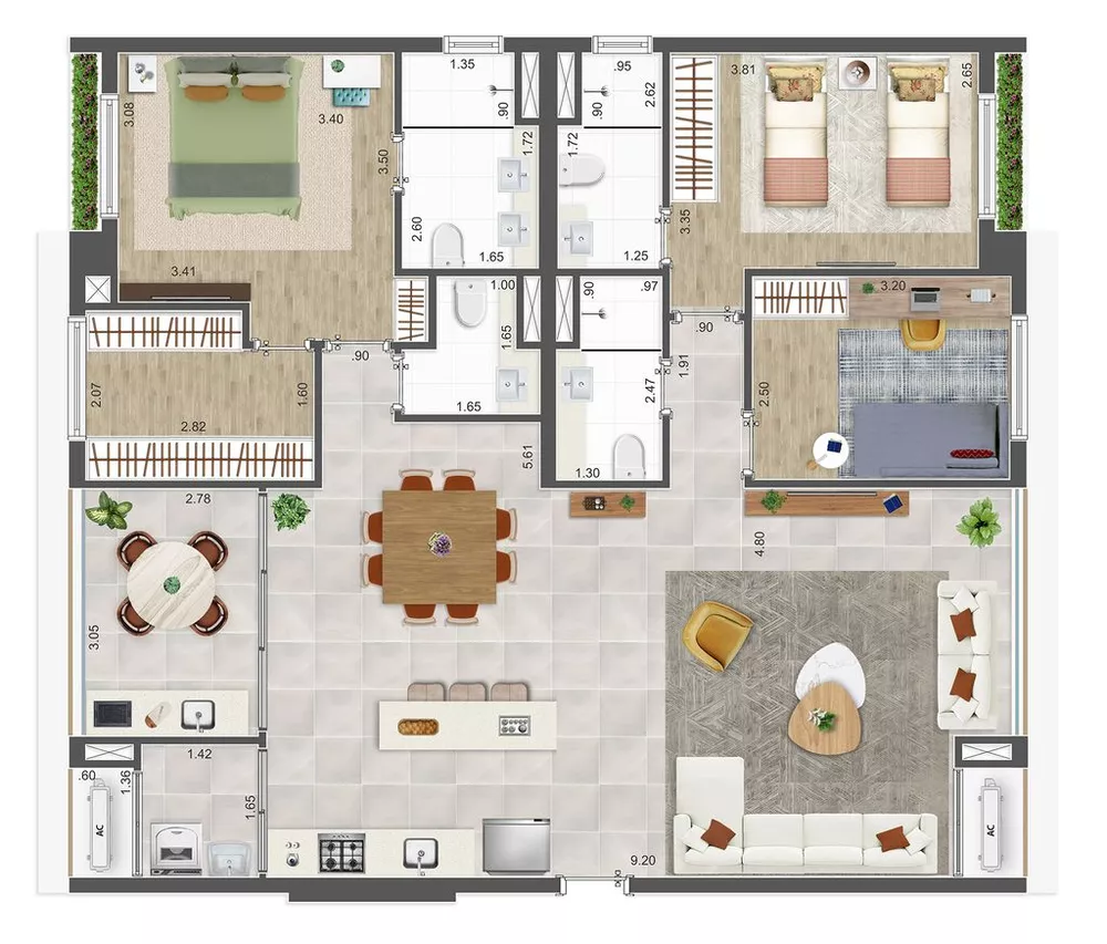 Apartamento, 2 quartos, 91 m² - Foto 5