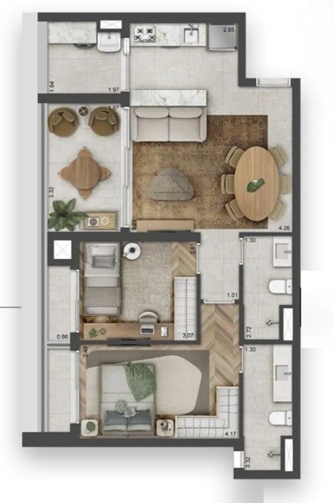 Apartamento, 1 quarto, 38 m² - Foto 6