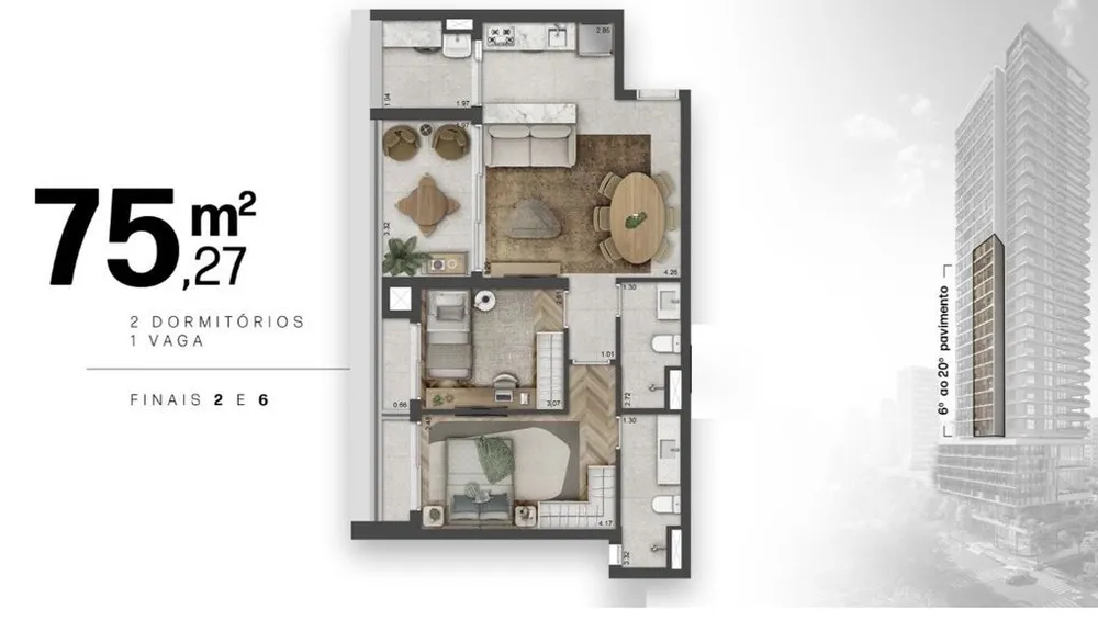 Apartamento, 1 quarto, 38 m² - Foto 5