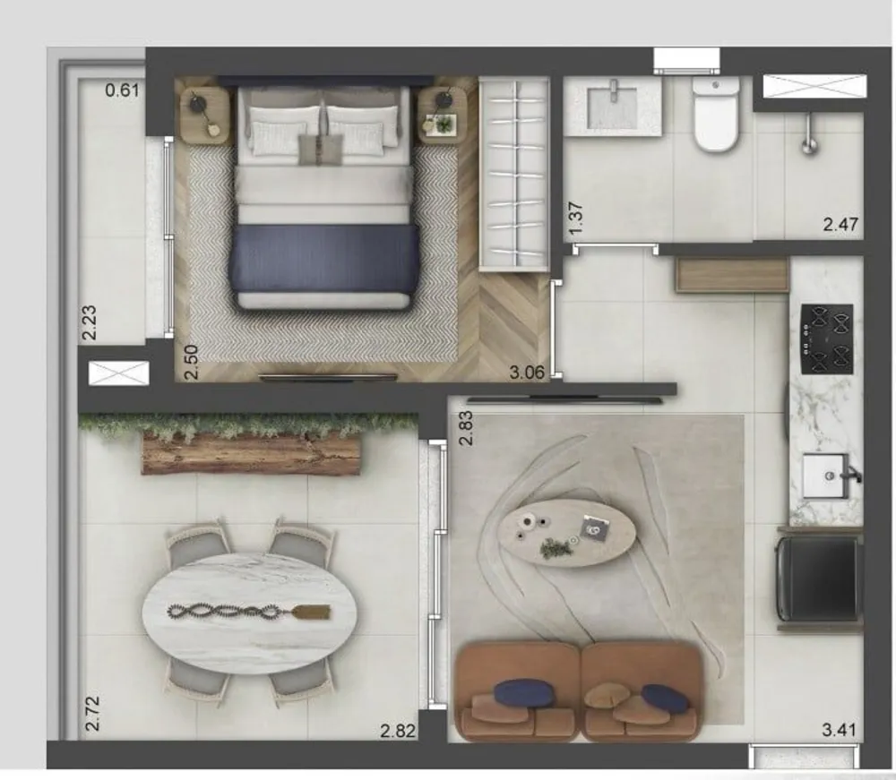 Apartamento, 1 quarto, 38 m² - Foto 10