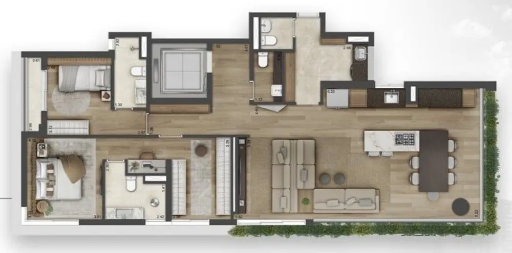 Apartamento, 1 quarto, 38 m² - Foto 9