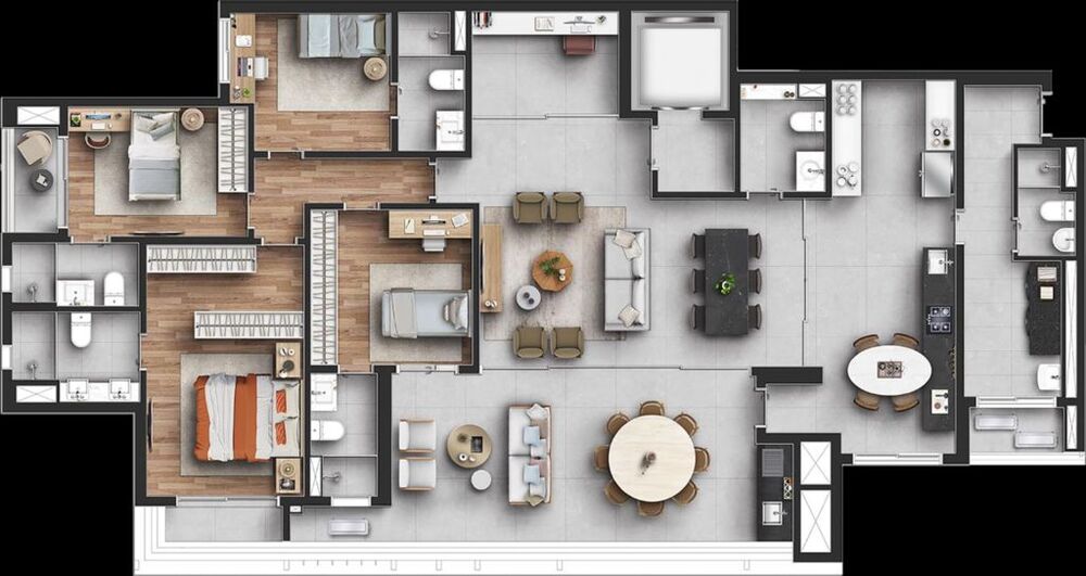 Apartamento, 4 quartos, 210 m² - Foto 3