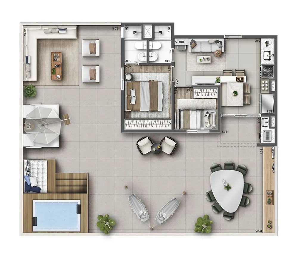 Apartamento, 2 quartos, 40 m² - Foto 9