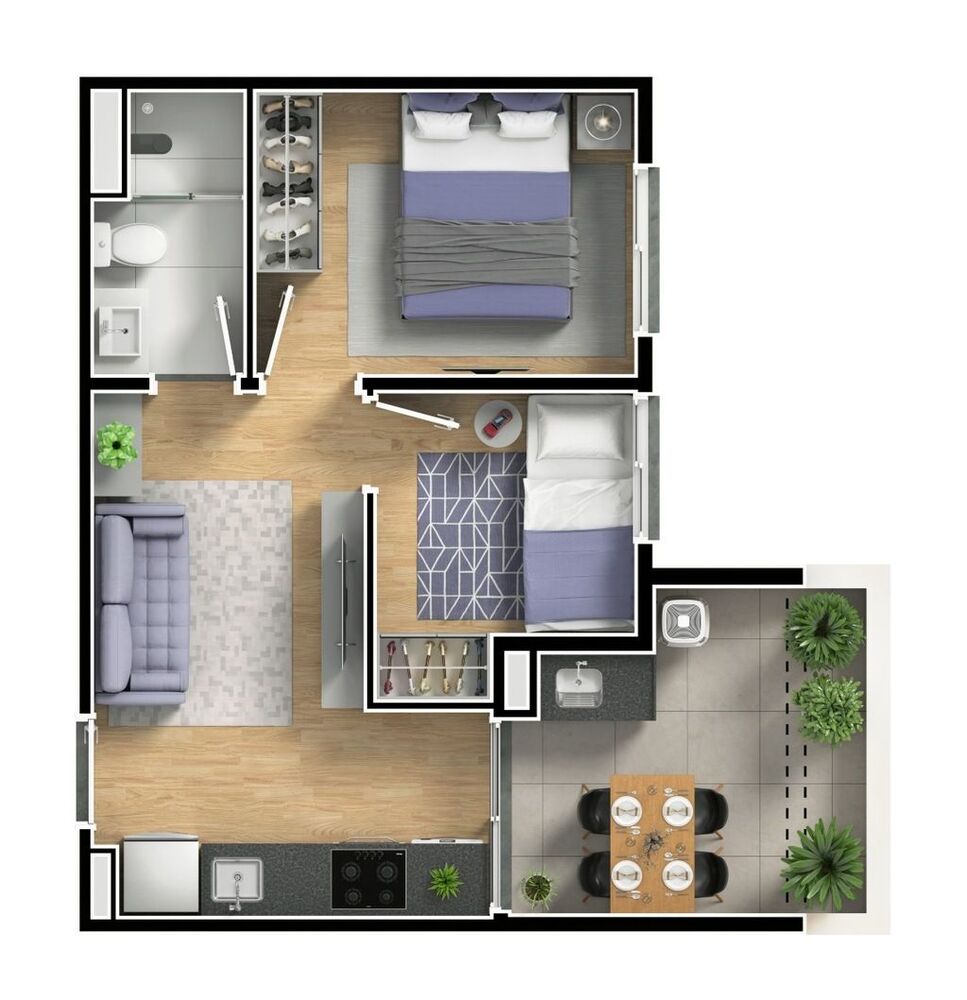 Apartamento, 1 quarto, 32 m² - Foto 12
