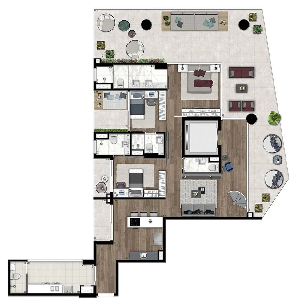 Kitnet-Studio, 42 m² - Foto 8
