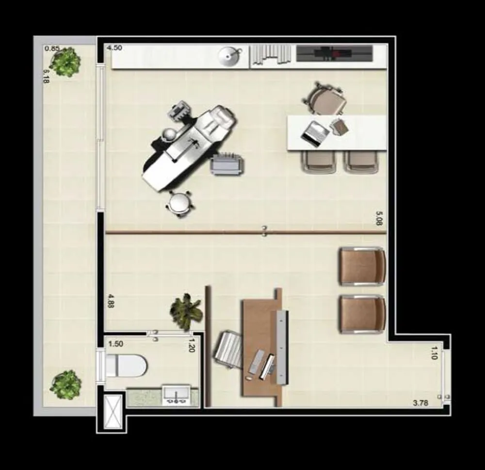 Sala-Conjunto, 32 m² - Foto 12