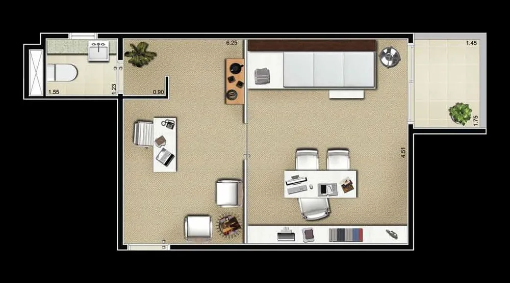Sala-Conjunto, 32 m² - Foto 11