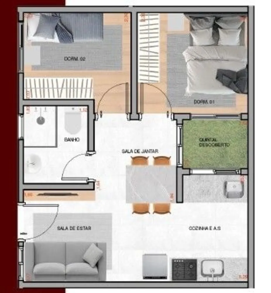 Apartamento, 1 quarto, 50 m² - Foto 11