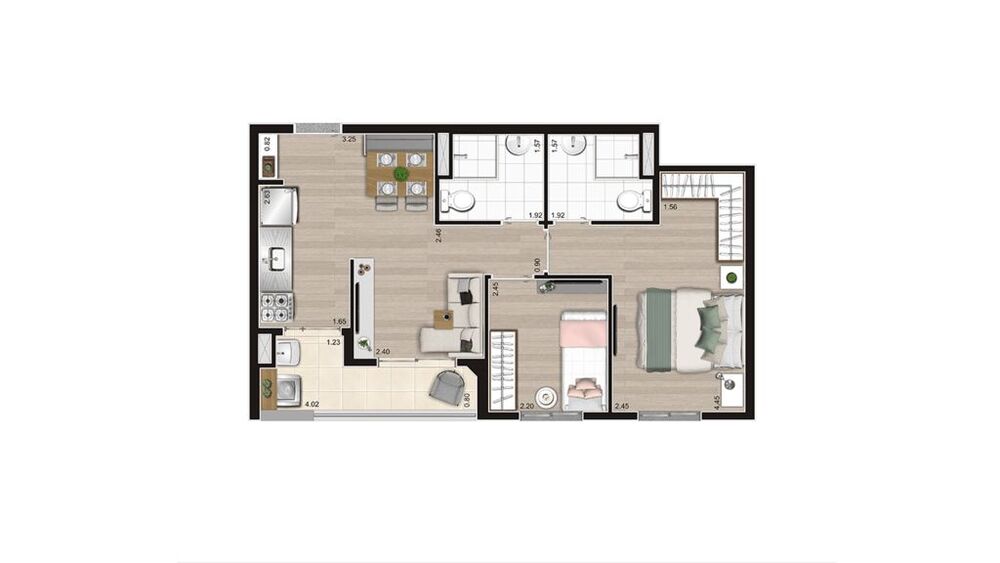 Apartamento, 2 quartos, 42 m² - Foto 14