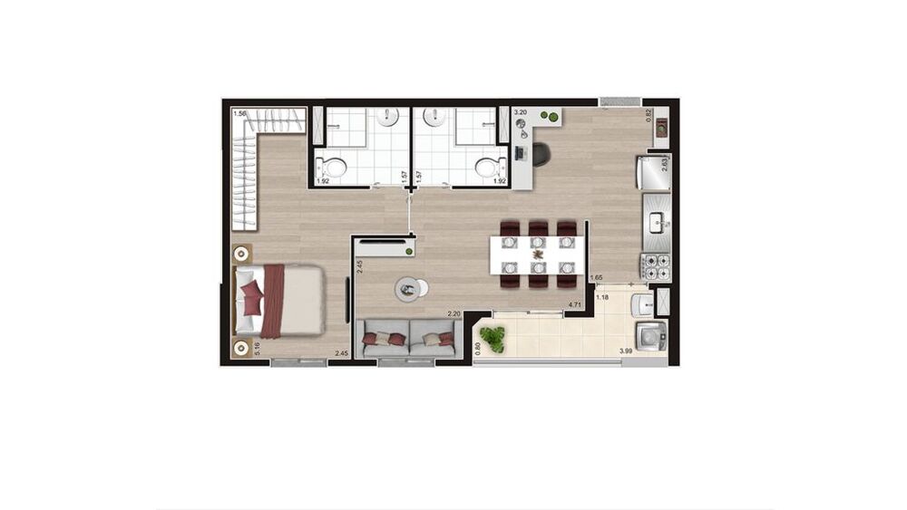 Apartamento, 2 quartos, 42 m² - Foto 12