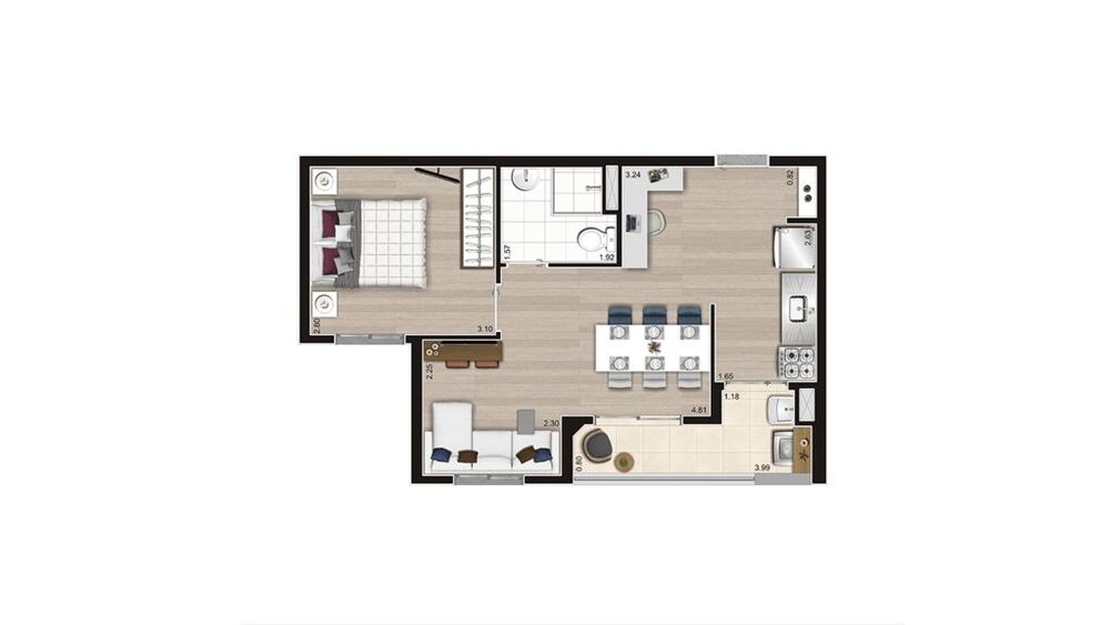 Apartamento, 2 quartos, 42 m² - Foto 15
