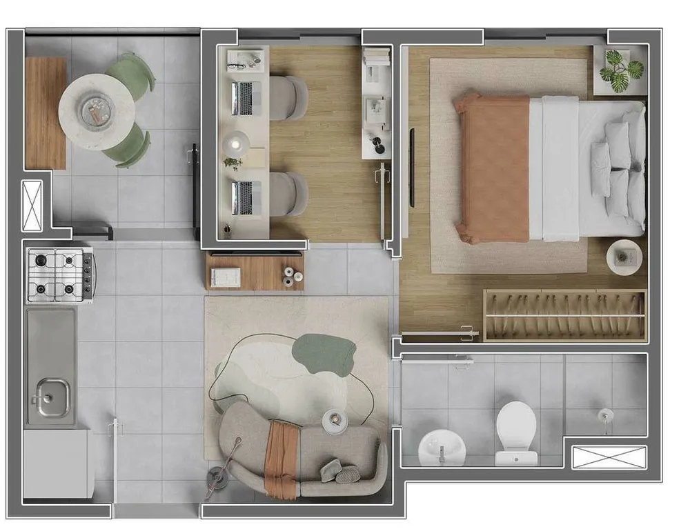 Apartamento, 1 quarto, 25 m² - Foto 6