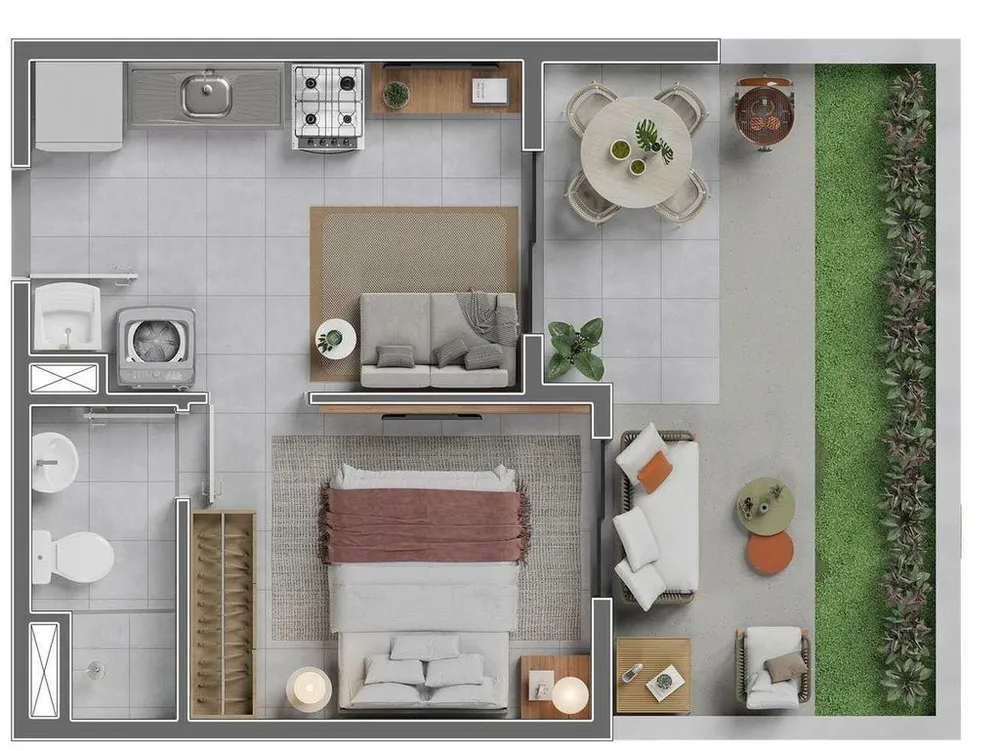 Apartamento, 1 quarto, 25 m² - Foto 9