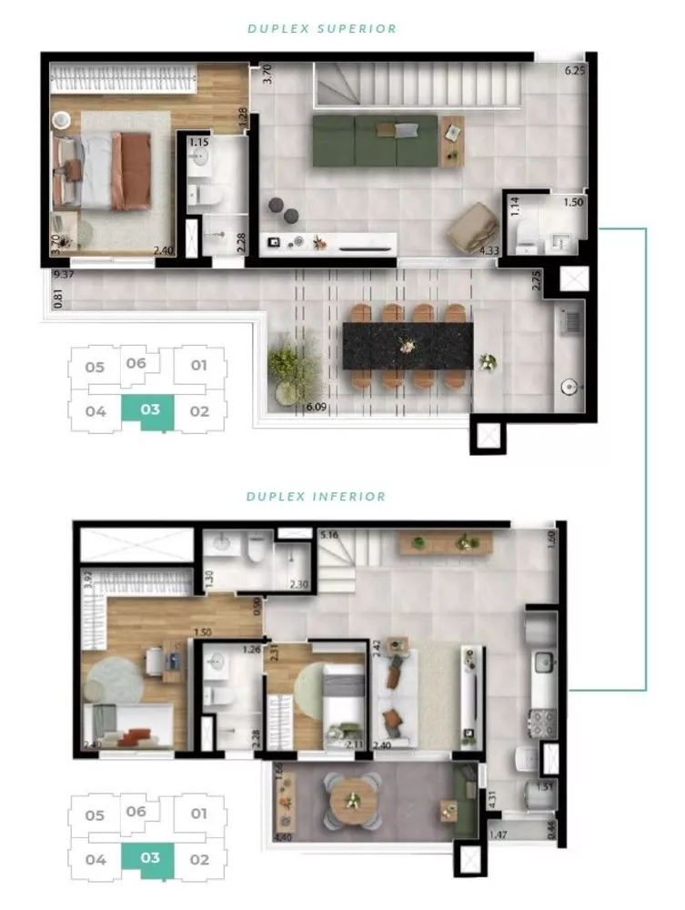 Cobertura, 3 quartos, 156 m² - Foto 9