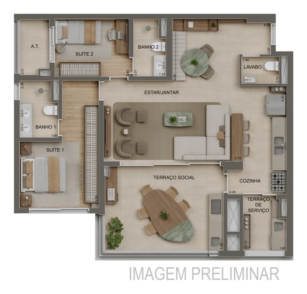 Apartamento, 4 quartos, 254 m² - Foto 3
