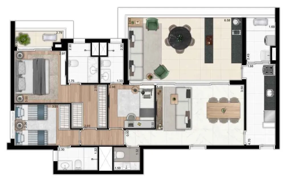 Apartamento, 3 quartos, 120 m² - Foto 11