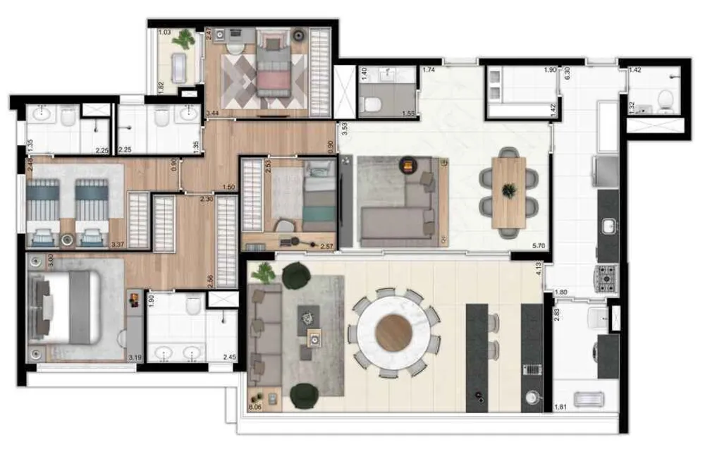 Apartamento, 3 quartos, 120 m² - Foto 10