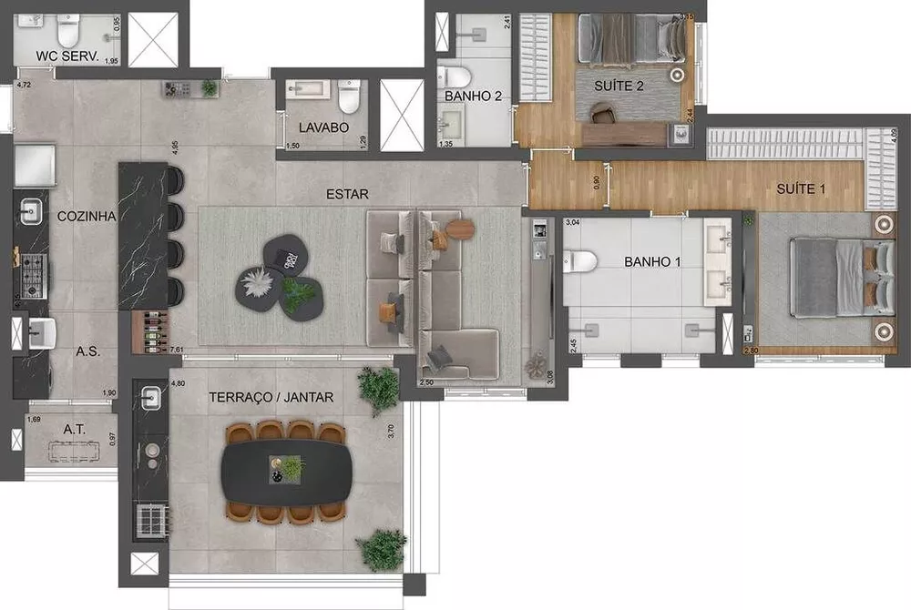 Apartamento, 3 quartos, 208 m² - Foto 20