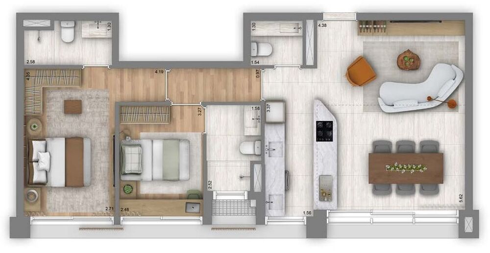 Apartamento, 2 quartos, 80 m² - Foto 9