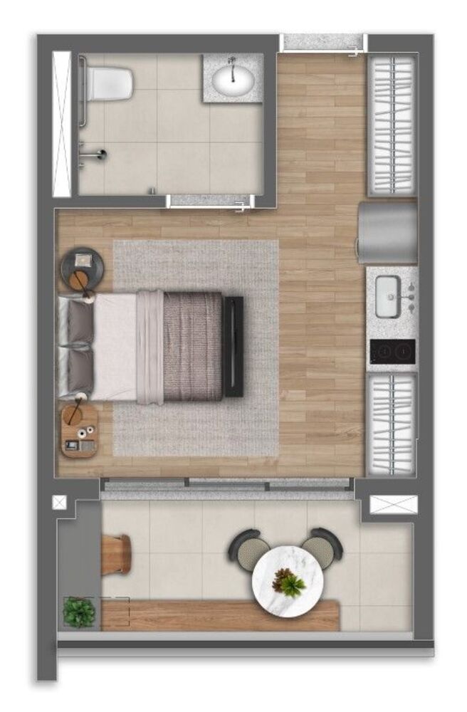 Apartamento, 1 quarto, 30 m² - Foto 13